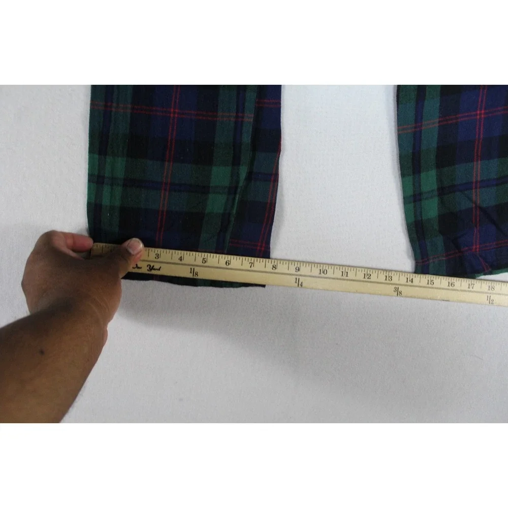 Old Navy Men Blue Pajamas Pants Plaid Casual Straight Size Medium